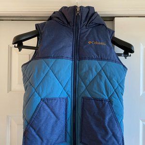 Columbia youth hooded puffer vest